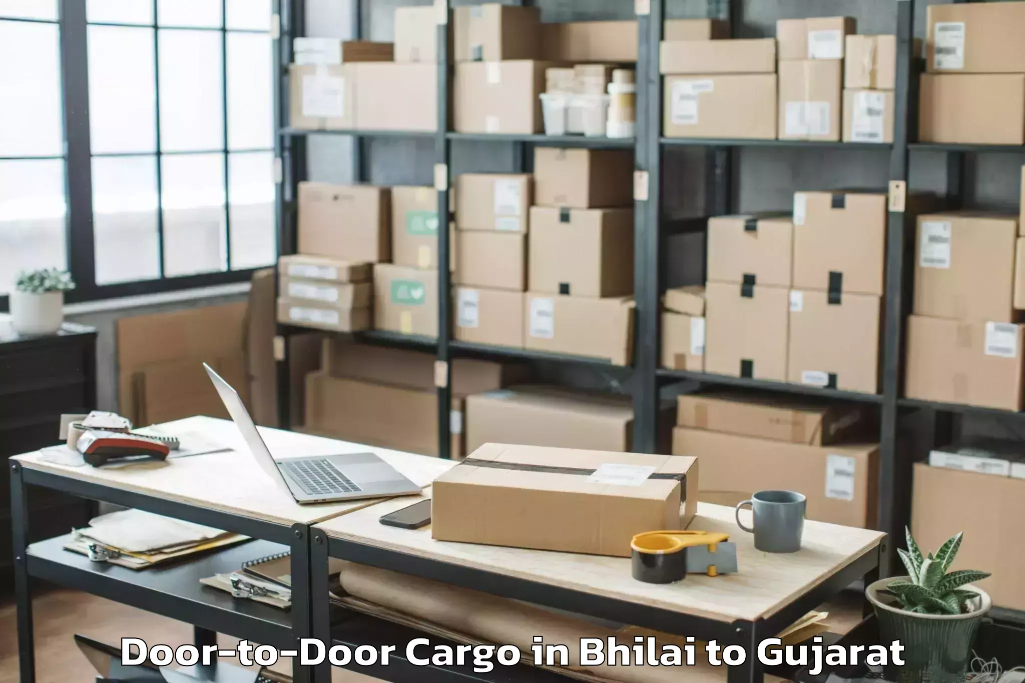 Quality Bhilai to Kadi Door To Door Cargo